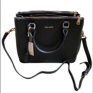 Hynes Victory Classy Satchel Black Handbag- NWT